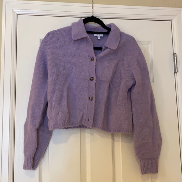 & other stories Wool blend tortoise button cardigan small - Picture 5 of 7